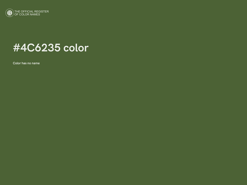 #4C6235 color image