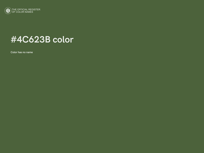 #4C623B color image