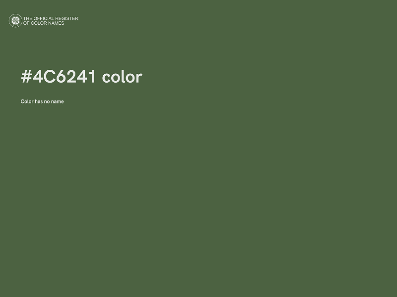 #4C6241 color image