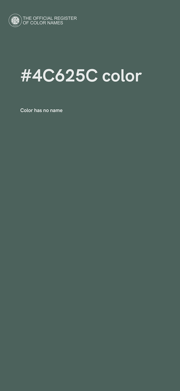 #4C625C color image