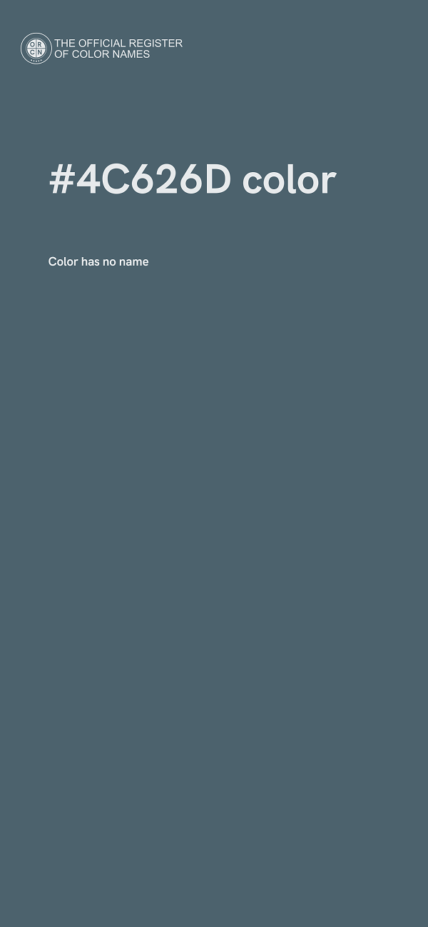 #4C626D color image