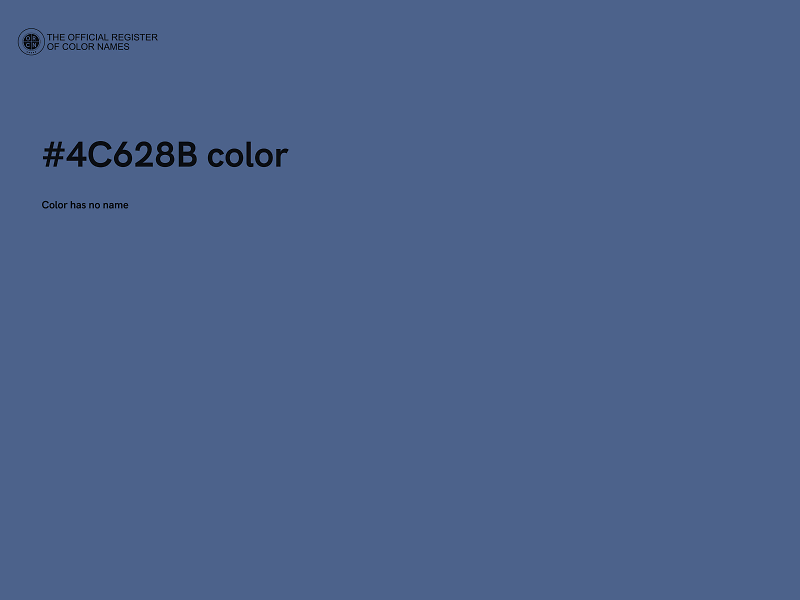 #4C628B color image