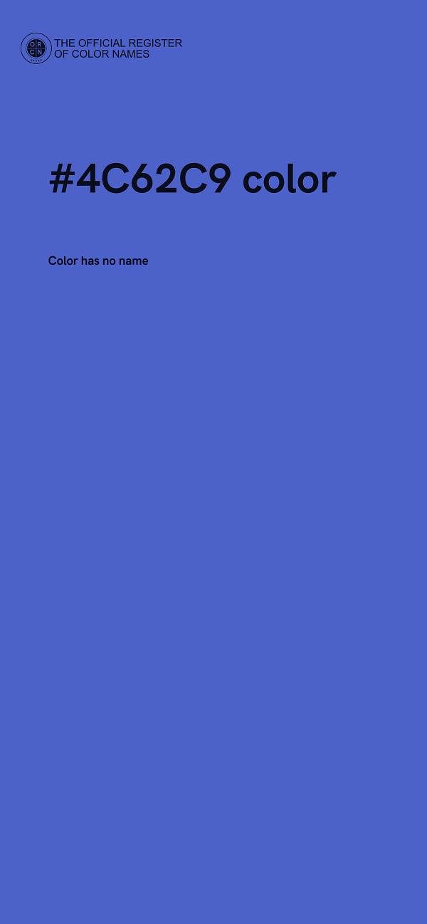 #4C62C9 color image