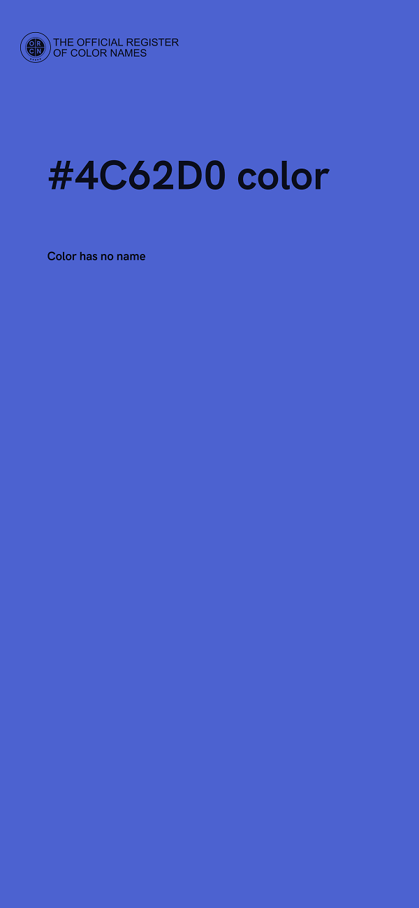 #4C62D0 color image
