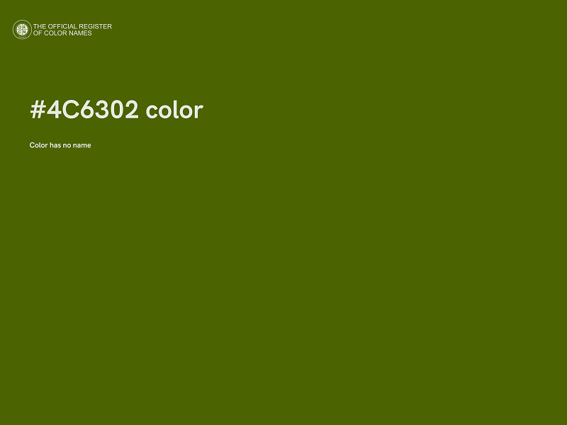 #4C6302 color image