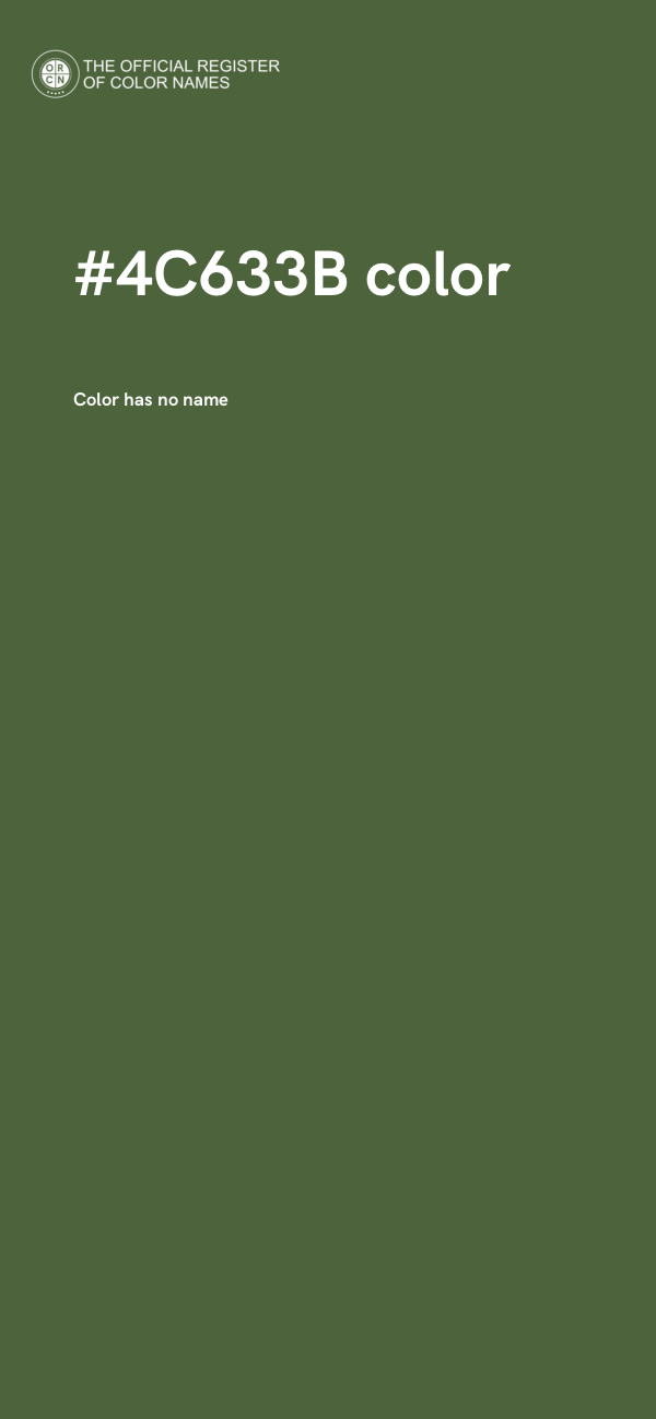 #4C633B color image