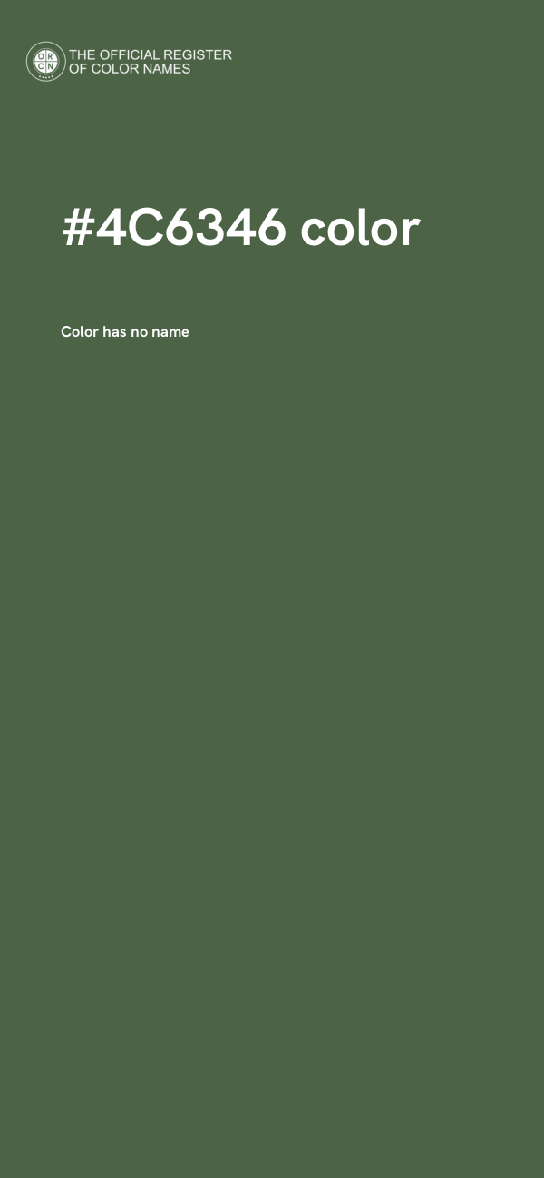 #4C6346 color image