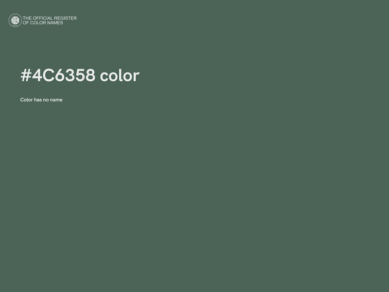 #4C6358 color image