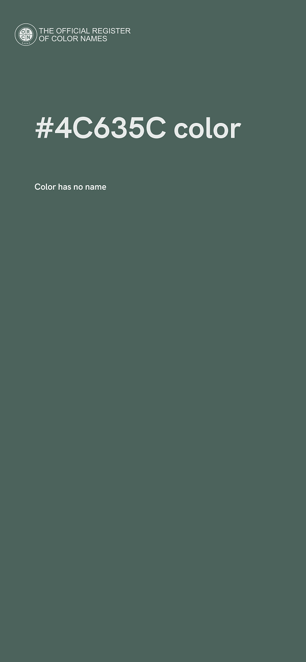 #4C635C color image