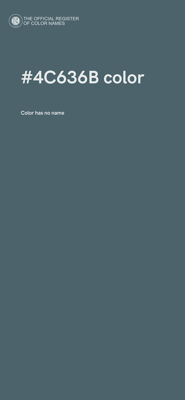 #4C636B color image