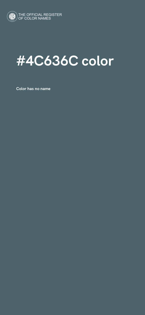 #4C636C color image