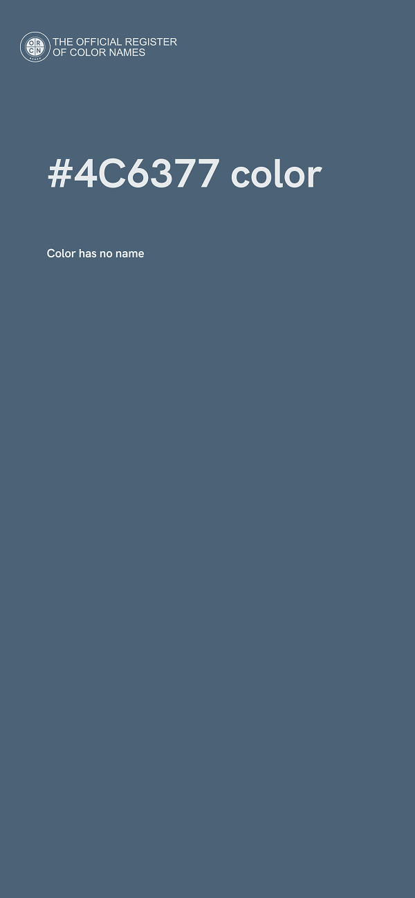 #4C6377 color image