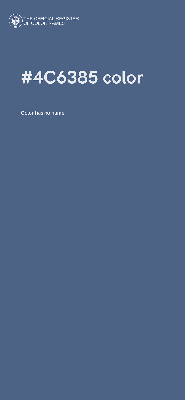 #4C6385 color image
