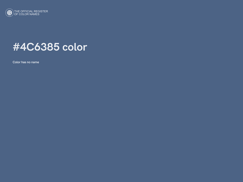 #4C6385 color image