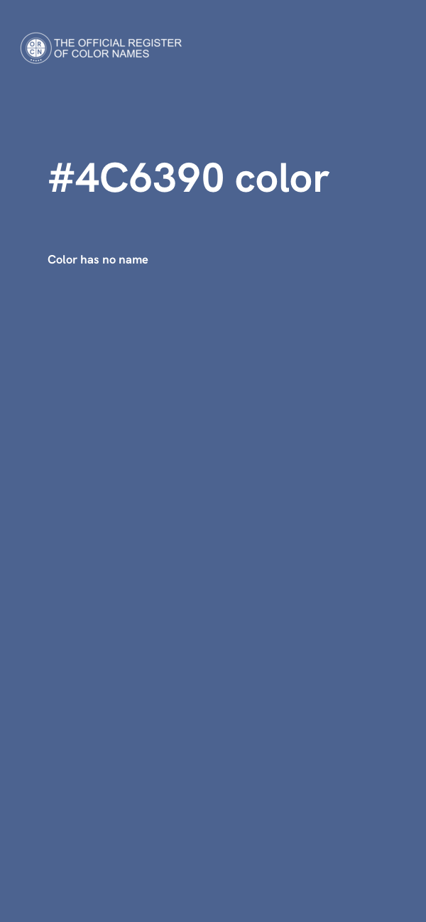 #4C6390 color image