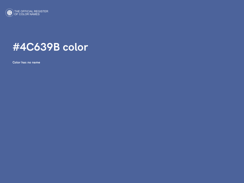 #4C639B color image