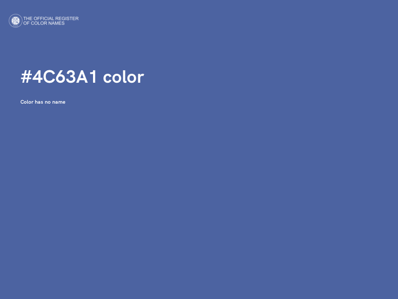 #4C63A1 color image