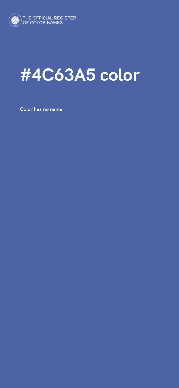 #4C63A5 color image