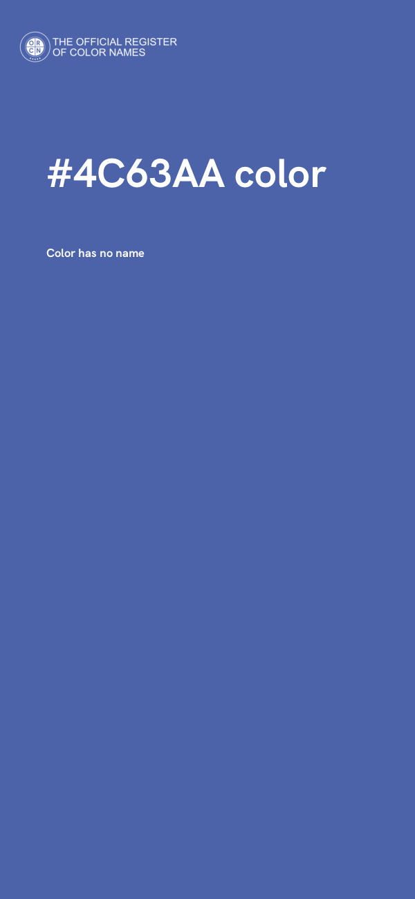 #4C63AA color image