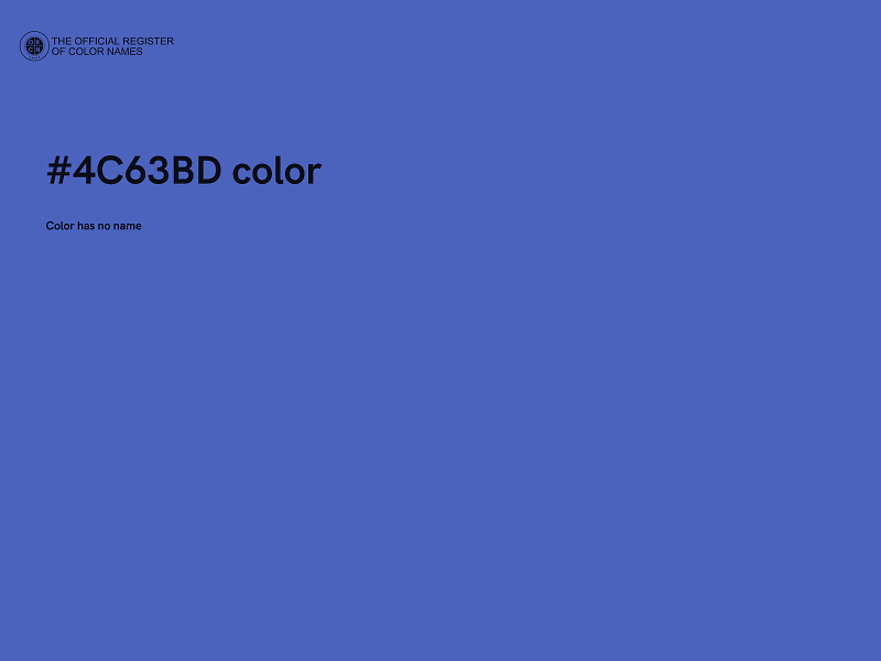 #4C63BD color image