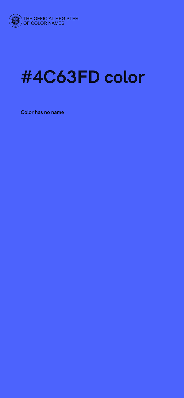#4C63FD color image