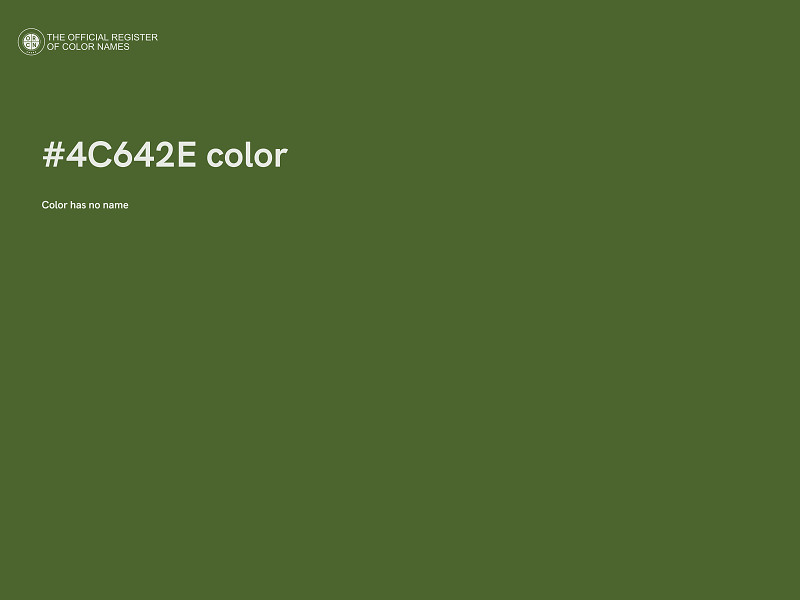 #4C642E color image