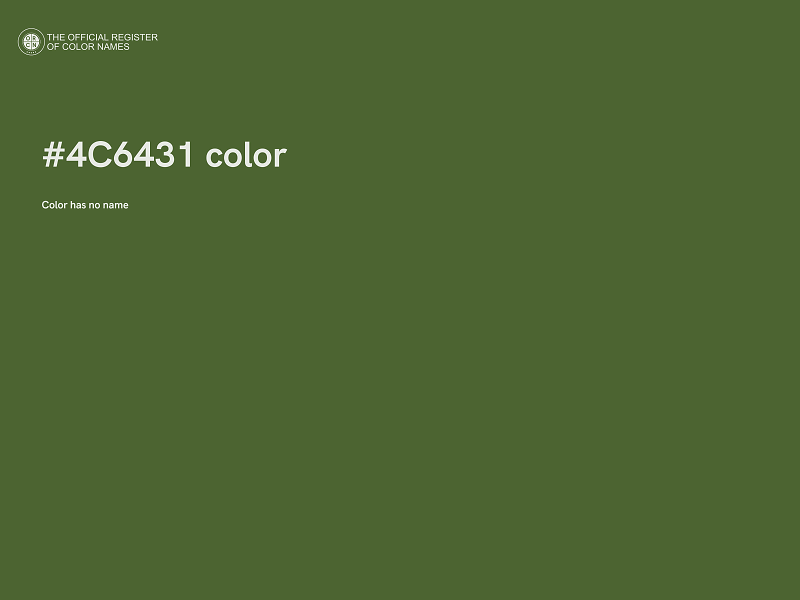 #4C6431 color image