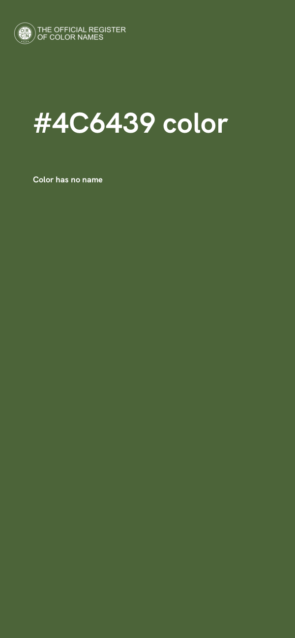 #4C6439 color image