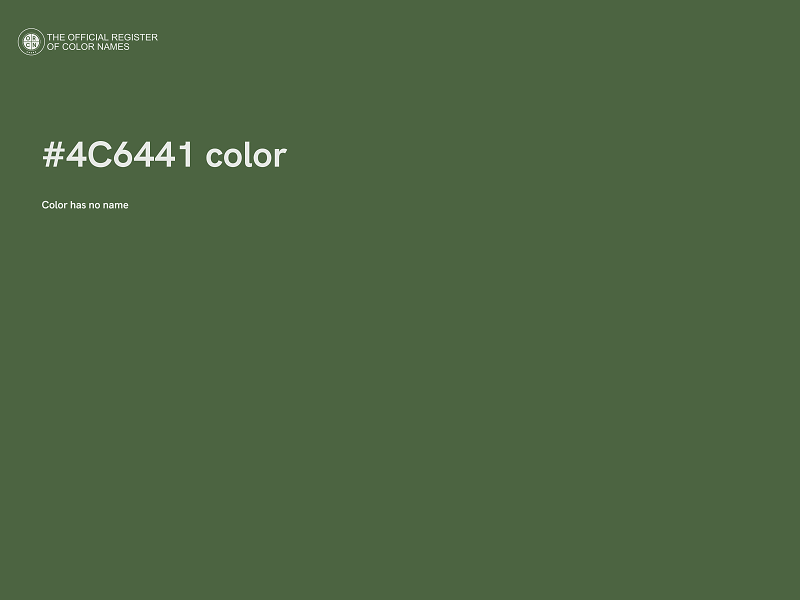 #4C6441 color image