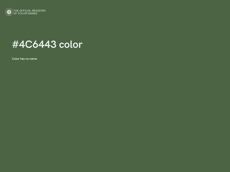 #4C6443 color image