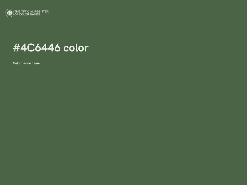 #4C6446 color image