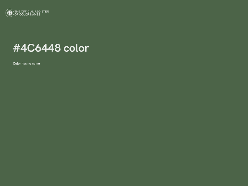 #4C6448 color image