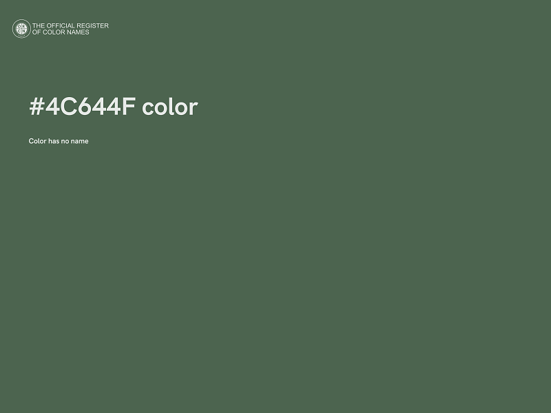 #4C644F color image