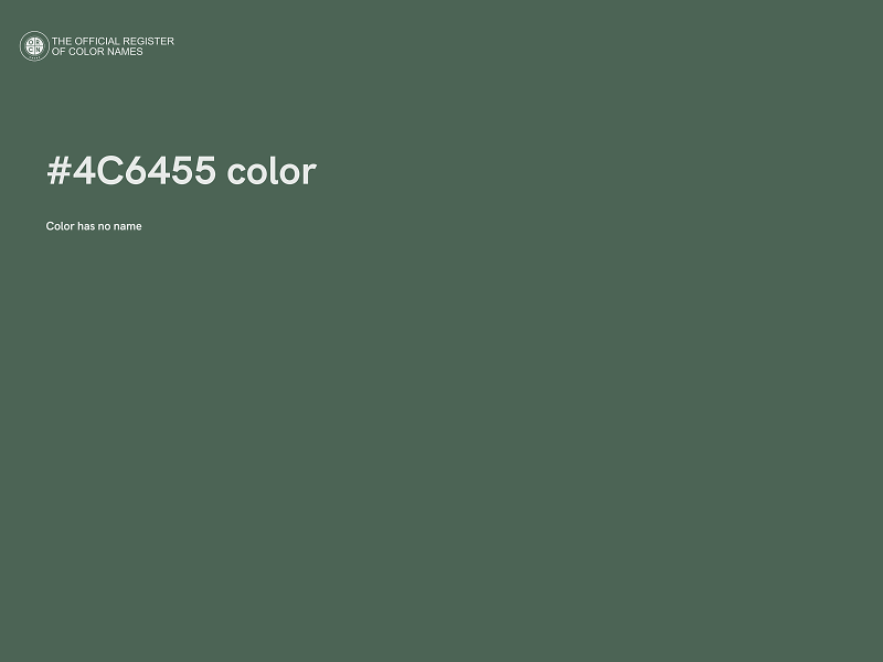 #4C6455 color image