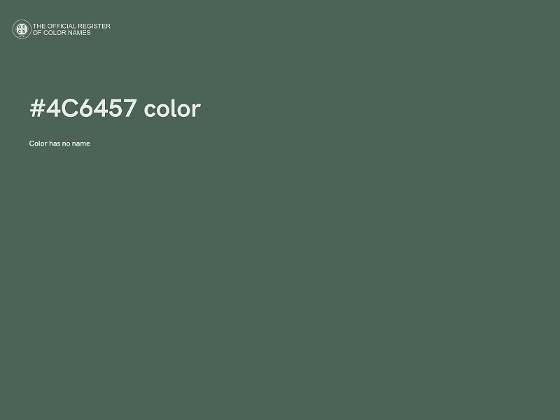 #4C6457 color image