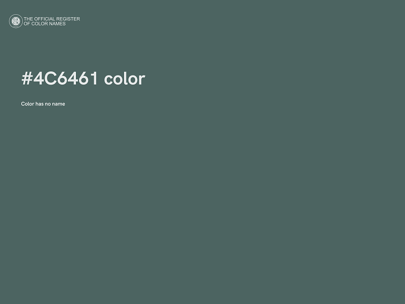 #4C6461 color image