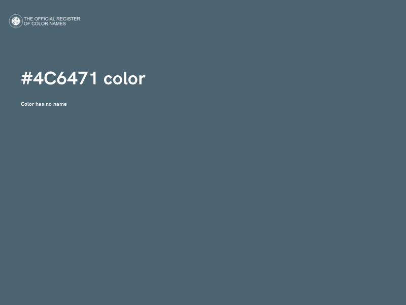 #4C6471 color image