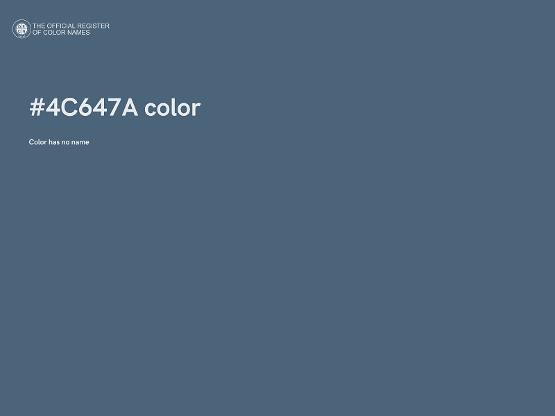 #4C647A color image