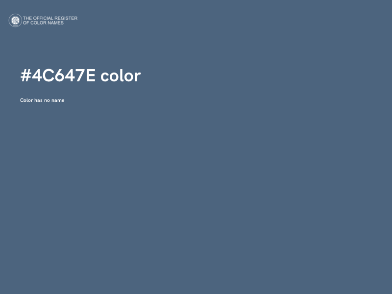 #4C647E color image