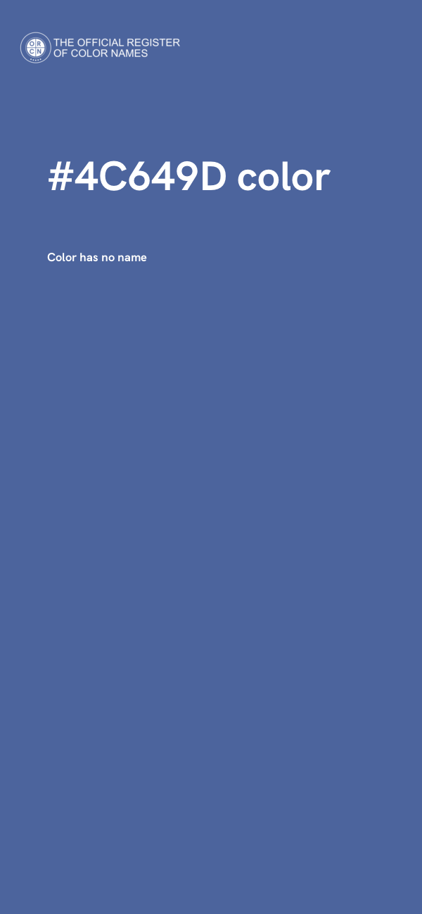 #4C649D color image