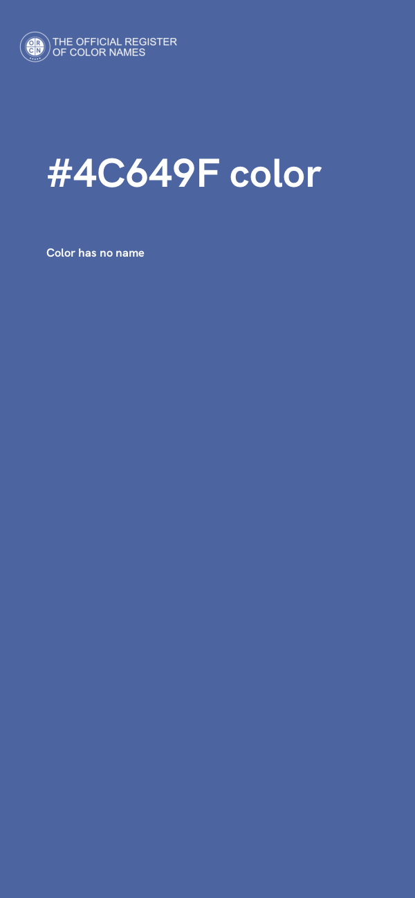 #4C649F color image