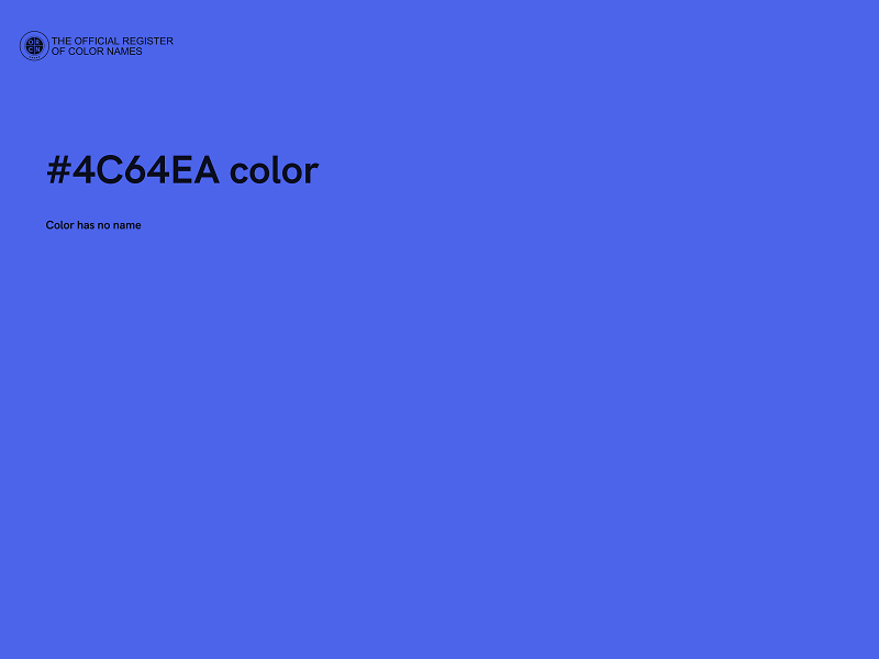 #4C64EA color image