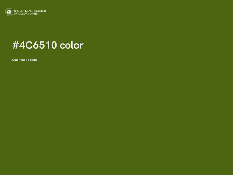 #4C6510 color image