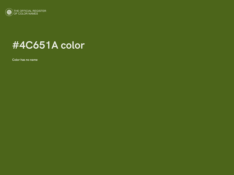 #4C651A color image