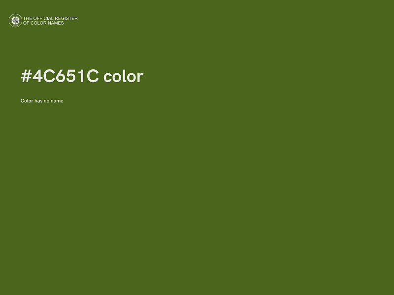 #4C651C color image