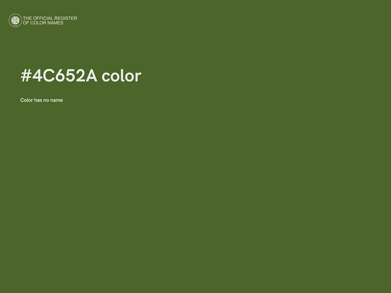 #4C652A color image