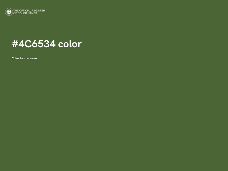 #4C6534 color image