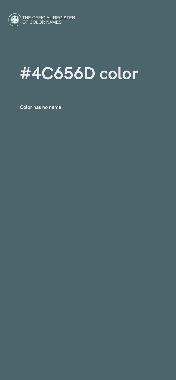 #4C656D color image