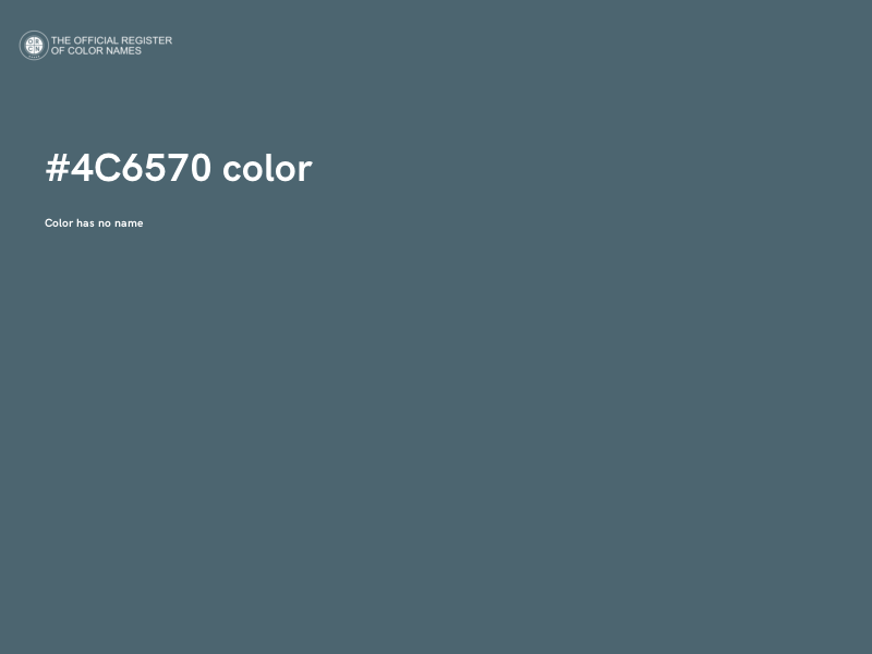 #4C6570 color image