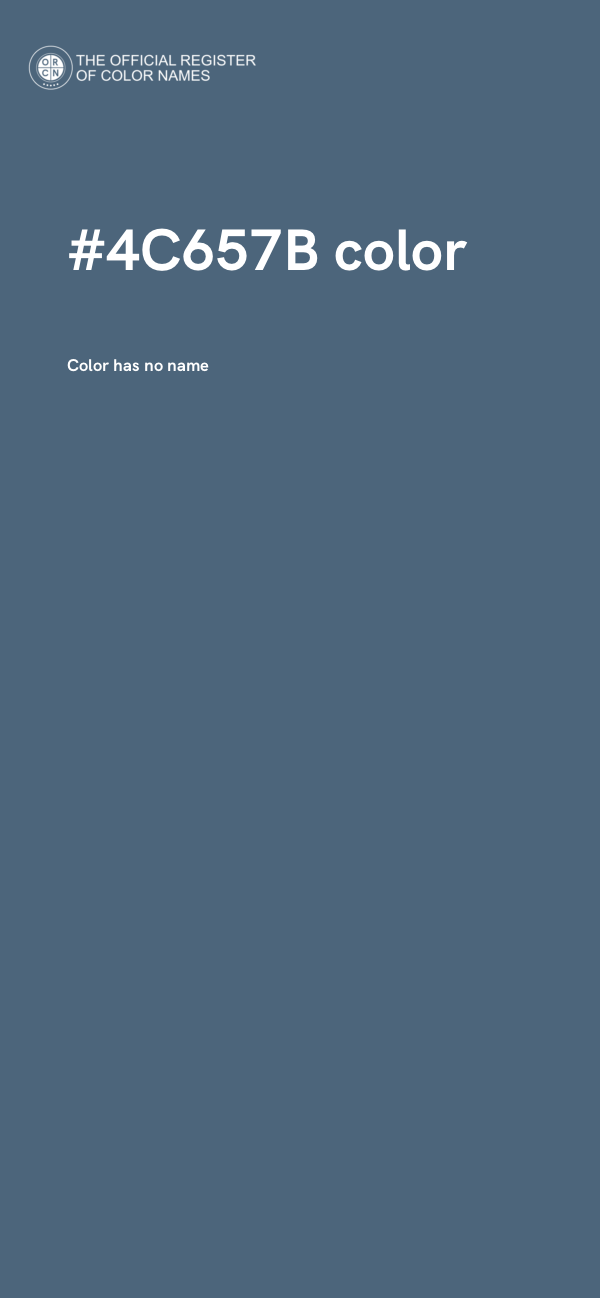 #4C657B color image